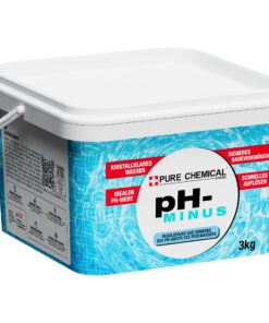 CHOSA PH-Wert Senker Pool - ph Minus Granulat für Schwimmbäche - senkt den pH-Wert schnell - 3kg - pH-Regulator für Swim