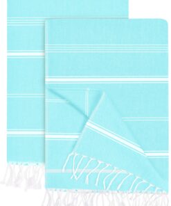 Utopia Towels Groß 100x180 cm saugfähige und leichte Strandeigenschaften (Aqua)