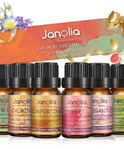 Janolia Reines Natürliche Ätherische Öle Set für Diffuser und Luftbefeuchter | Janolia Geschenkset Pure Essential Oils