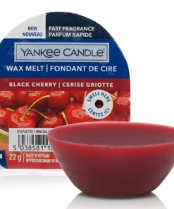 Yankee Candle Black Cherry Wax Melts - Bis zu 8 Stunden Duft für Zimmersanerfarung - 1 Stück