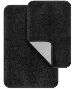 Digiroot rutschfestes Badematte Set 2-teilig saugfähig schnell trocknend waschbar und sehr weich 40x60 cm 50x80 cm