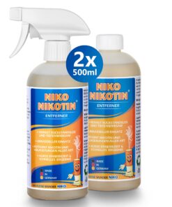 Stark wirksamer Nikotinentferner & Kunststoffreiniger von 2x500ml - Effektiv gegen Flecken & Vergilbungen! | 2x500ml -