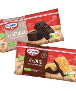 Dr. Oetker Kuchensnack Duo & Schoko Probier-Set ideal für unterwegs Dr. Oetker Kuchensnack Duo & Schoko Probier-Set pro