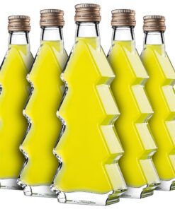 KADAX Tannenbaum Glasflaschen 10er Set 200ml Weihnachten Geschenk