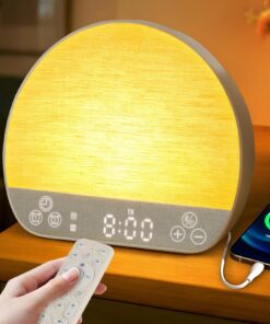 Tageslichtwecker Sanftes Aufwachen Fernsteuerung für Tiefschläfer und Kinder | Lichtwecker Sonnenaufgang 37 beruhigende