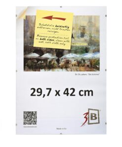 3-B Bilderrahmen - Rahmenloser Bildhalter mit Acrylglas - 3-Pack 29,7x42 cm (A3) - Moderner Dekor für Fragen wie Wohnzim