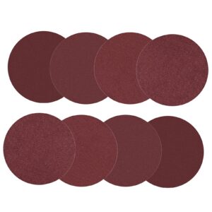 125mm Schleifpapier 40/80/120/240 für Exzenterschleifer - Optimal für Holz und Metall (80 Stück, ohne Löche)