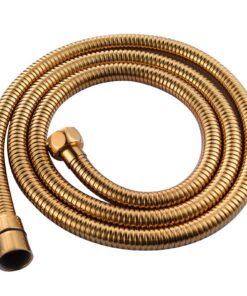 CIENCIA Anti-Knick Flexibler Gold-Duschschlauch 2m für Edelstahl-Anschluss bei Massiv-Messing-FWF019J CIENCIA 2m Anti-Kn