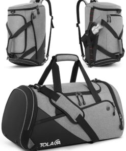 Tolaccea 47L Sporttasche für Herren & Damen - идеale Reise- & Trainingstasche mit Schuhfach & Nassfach!