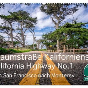 Traumstraße Kaliforniens - California Highway No.1 Monatskalender 2026 DIN A2 quer, CALVENDO Orte: Impressionen vom beka