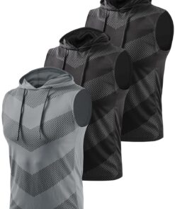 Vislivin 3 Pack Workout Tank Top für Herren - Komfortable Muscle-Shirts - Fitness- und Bodybuilding-Unterwäsche - massi