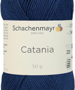 Schachenmayr Catania Handstrickgarn - Baumwolljeans für Häkelnovize - Perfekt für Winterprojekte - 9801210-00164