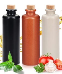 Essig & Öl Flasche mit Ausgießer für FeinschmeckerMade in Germany, Authentisch chic und zeitlos 3x 200ml