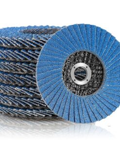 Fächerscheiben Lamellenscheiben für Profis, 8 Stück ø 76 mm x 10 mm Korn 40/60/80/120 mischen Set - Harterrabrasivflap D