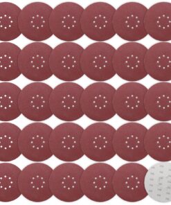 STEBRUAM Schleifpapier 225mm Klett, 30 Stück P40 Körnung für Trockenbauschleifer und Langhalsschleifer Langhalsschleifer