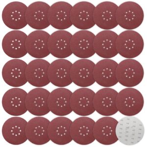 STEBRUAM Schleifpapier 225mm Klett, 30 Stück P40 Körnung für Trockenbauschleifer und Langhalsschleifer Langhalsschleifer