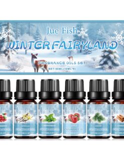 Winter Naturrein Aromatherapie Duftöl Set, 6x10mLDiffuserdüfte für Relaxation und Stimmungsaufhellung