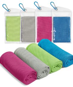 Kühlhandtuch Kühlendes Kühltuch 4 Stückfür Fitness und Camping (30*100cm)