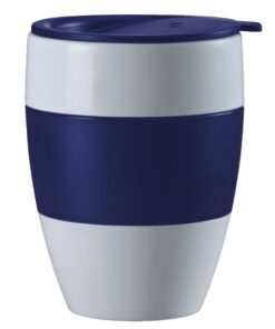 Koziol Milchkaffee Thermobecher Aroma to Go 400ml Edelstahl Blau 1 Stück