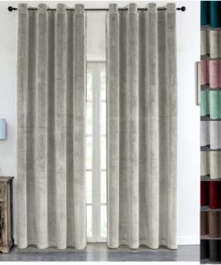 Cleanlevel Samtvorhang 140x245 cm – Blickdichter Vorhang mit Hitzeschutz & Kälteschutz - Hochwertiger Vorhang für Wohnzi