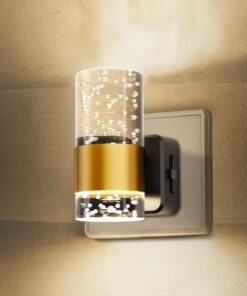 LOHAS LED Nachtlicht Steckdose mit Dämmerungssensor, warmes White Licht 3000K, dimmbar, ideal für Kinderzimmer, Treppen,