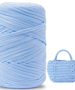 400 g Himmelblau Garn, Häkelgarn für Anfänger, perfekt für Heimdekoration und DIY-Projekte
