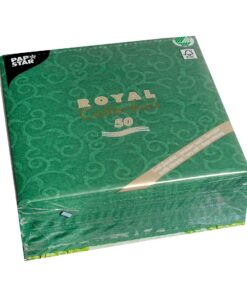 Papstar ROYAL Collection 50 dunkelgrün Servietten für Casali #84884 Papstar ROYAL Collection dunkelgrün 40x40 cm 50 St