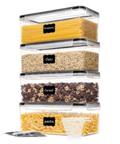 Vtopmart Luftdichte Vorratsdosen |2L 4er Set BPA-frei für Pasta Müsli Cornflakes