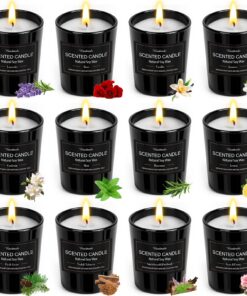 Duftkerzen im Glas - Weihnachten Geschenkset für Frauen 1|Month. 180Std Brenndauer Kollegen Geburtstag