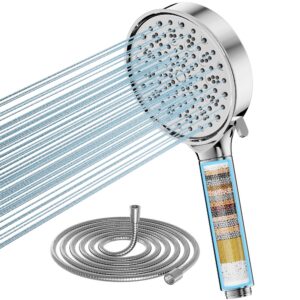 Cobbe Hochdruck Duschkopf mit Filtration | Wassersparend für Hartes Wasser & Chlor | Vielseitig einsetzbar | 6 Strahlart