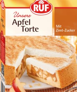 RUF Veganer Apfeltorte Backmischung 500g - Sahne-Creme & Zimt-Spice