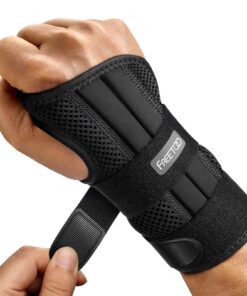FREETOO Arzt genehmigte Handgelenkbandage mit 3 Schienen für Männer und Frauen | FREETOO Verstellbare Tag-Nacht-Handgel