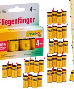 Insekto 32 x Fliegenfalle I Premium Fliegenfänger I für Obstfliegen I ökofreundlich - ohne Gifte (32)