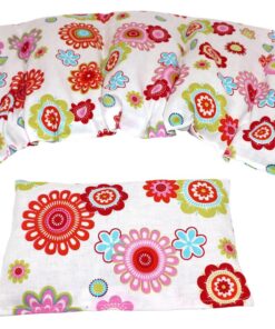 Kirschkernkissen 2er Set Langes + Wärmekissen XXL für Schultern und NackenMICROWAVE & OVEN Bunte Ornamente Kirschkernkis