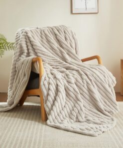 Luofanfei Wohndecke Kuschelig Warm Plüsch Samt 200x200 Couchdecke Sofa Überwurf