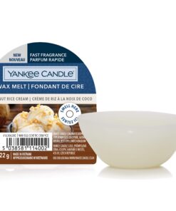Yankee Candle Coconut Rice Cream Wax Melts | Duftdauer bis zu 8 Stunden | Perfekt für Zuhause