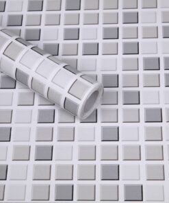 Hode Fliesenaufkleber Mosaik Selbstklebend Wasserdicht für Bad und Küche