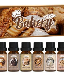 SALUBRITO Bäckerei Ätherische Öle Set für Diffuser, Naturrein Aromatherapie Duftöl für Diffusor 6 x 10ml, Kürbiskuchen,