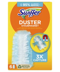 Swiffer Duster Trap & Lock-Nachfüllpackungen x6 - Fangt und hält 3-mal mehr Staub und Haare als ein normaler Staubwedel