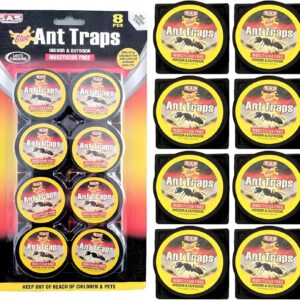 16Pcs Ameisenköderdose – Ungiftige Klebefalle zur Überwachung von Ameisen – Sicher für Kinder & Haustiere – Geruchslos –