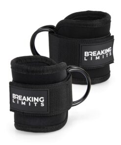 Breaking Limits Fußmanschetten Kabelzug -ideal für Krafttraining-Ankle Straps Gym