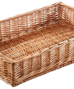Kobolo Regalkorb TINA 60x40x13 cm stabil nachhaltig aus Weide Landhausstil