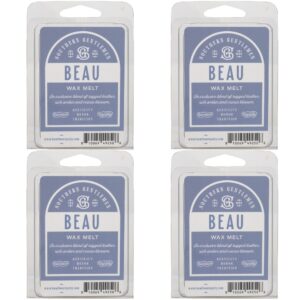 Bourbon Royalty Luxuriös duftende Wachsmixer-Wachswürfel für Tortenbrenner, 57 ml, 4 Stück Beau