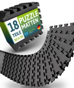 ZenOne Sports® Fitness Bodenschutzmatte – Puzzlematte für Home Gym, robuste stoßdämpfende Schutzmatte für Sportgeräte, r