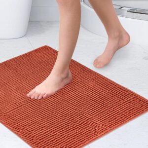 Emma Barclay Badteppich weich rutschfest für Wohnzimmer 40 x 60 cm gebranntes Orange