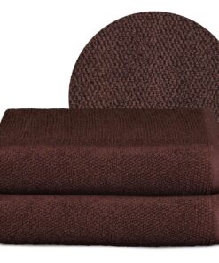 Premium BEAUTEX Handtuch-Set Oeko-TEX Zertifiziert | BEAUTEX Frottier Sets Made in Europe 100% Baumwolle | Dunkelbraun