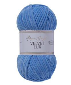 Utopia Crafts Himmelblau Velvety Chenille Garn für Stricken und Häkeln - grob, 100 g – 110 m