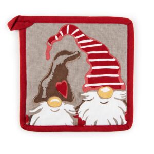 Excelsa Topflappen Küchenförderer, Zwerg, 20 x 20 cm, Baumwolle und Polyester