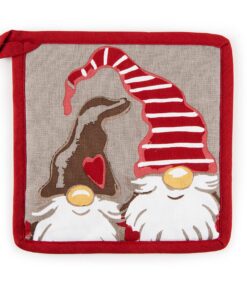 Excelsa Topflappen Küchenförderer, Zwerg, 20 x 20 cm, Baumwolle und Polyester