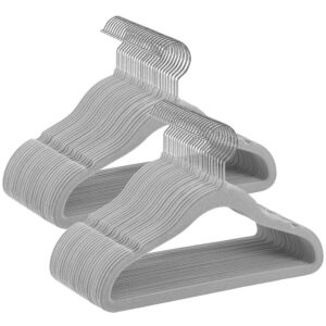SONGMICS Kinderkleiderbügel, Platzsparend, 360° Drehbar, Taubengrau CRF027G05 Global Recycled Standard